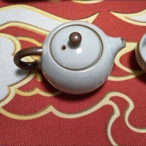 Handy Brown Ceramic Teapot